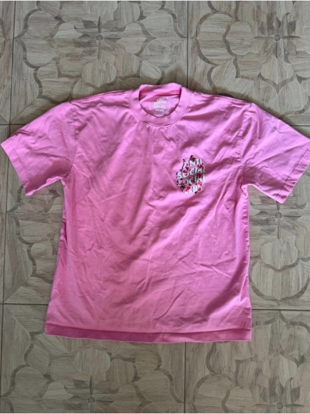 Anti Social Social Club Pink Short Sleeve Graphic Tee